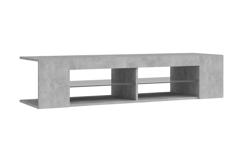 TV-bänk med LED-belysning betonggrå 135x39x30 cm - Grå - Möbler - Vardagsrum - Tv-möbler & mediamöbler - Tv-bänkar