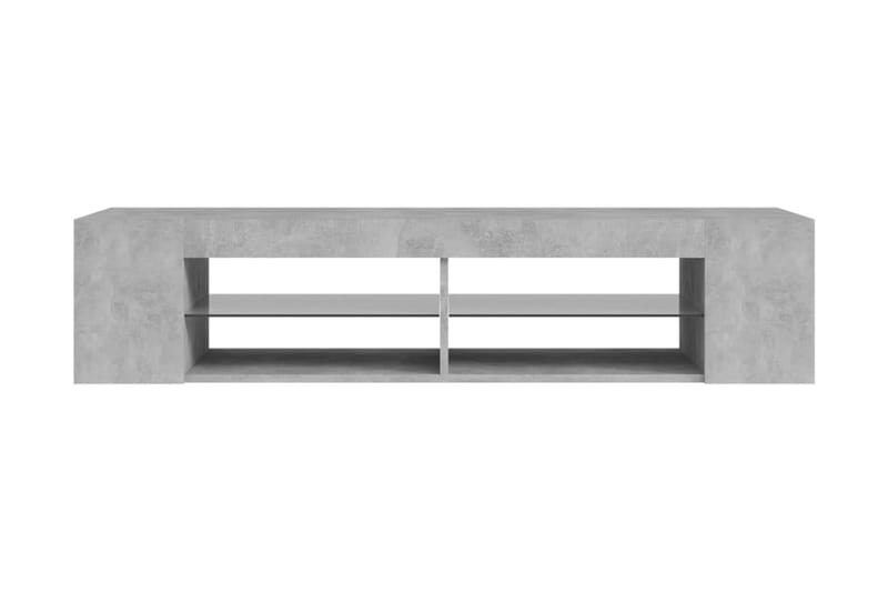 TV-bänk med LED-belysning betonggrå 135x39x30 cm - Grå - Möbler - Vardagsrum - Tv-möbler & mediamöbler - Tv-bänkar
