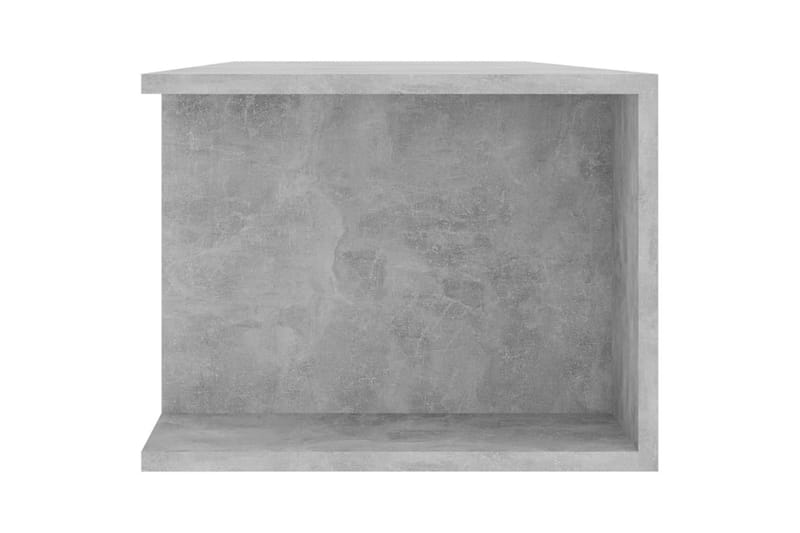 TV-bänk med LED-belysning betonggrå 135x39x30 cm - Grå - Möbler - Vardagsrum - Tv-möbler & mediamöbler - Tv-bänkar