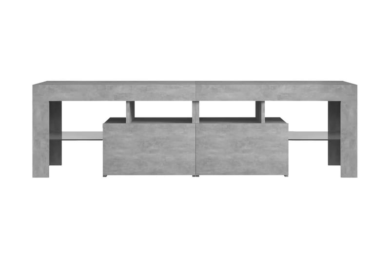TV-bänk med LED-belysning betonggrå 140x35x40 cm - Grå - Möbler - Vardagsrum - Tv-möbler & mediamöbler - Tv-bänkar