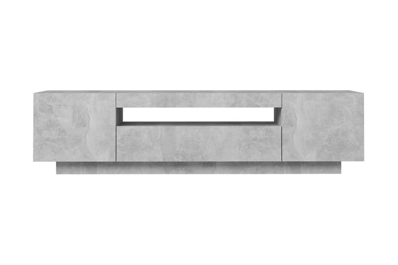 TV-bänk med LED-belysning betonggrå 160x35x40 cm - Grå - Möbler - Vardagsrum - Tv-möbler & mediamöbler - Tv-bänkar