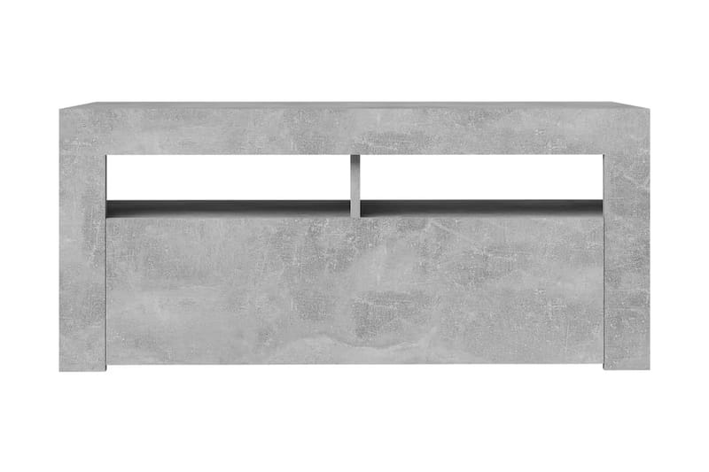 TV-bänk med LED-belysning betonggrå 90x35x40 cm - Grå - Möbler - Vardagsrum - Tv-möbler & mediamöbler - Tv-bänkar