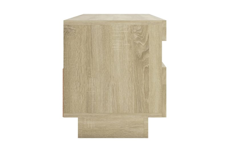 TV-bänk med LED-belysning sonoma-ek 100x35x40 cm - Brun - Möbler - Vardagsrum - Tv-möbler & mediamöbler - Tv-bänkar