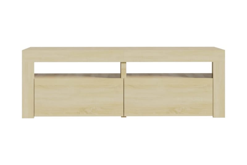 TV-bänk med LED-belysning sonomaek 120x35x40 cm - Brun - Möbler - Vardagsrum - Tv-möbler & mediamöbler - Tv-bänkar
