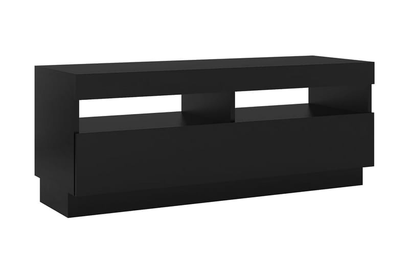 TV-bänk med LED-belysning svart 100x35x40 cm - Svart - Möbler - Vardagsrum - Tv-möbler & mediamöbler - Tv-bänkar