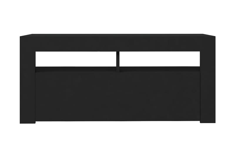 TV-bänk med LED-belysning svart 90x35x40 cm - Svart - Möbler - Vardagsrum - Tv-möbler & mediamöbler - Tv-bänkar