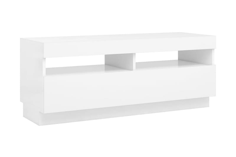 TV-bänk med LED-belysning vit 100x35x40 cm - Vit - Möbler - Vardagsrum - Tv-möbler & mediamöbler - Tv-bänkar