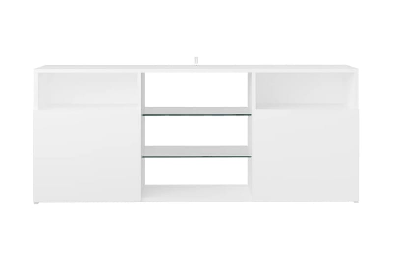 TV-bänk med LED-belysning vit 120x30x50 cm - Vit - Möbler - Vardagsrum - Tv-möbler & mediamöbler - Tv-bänkar