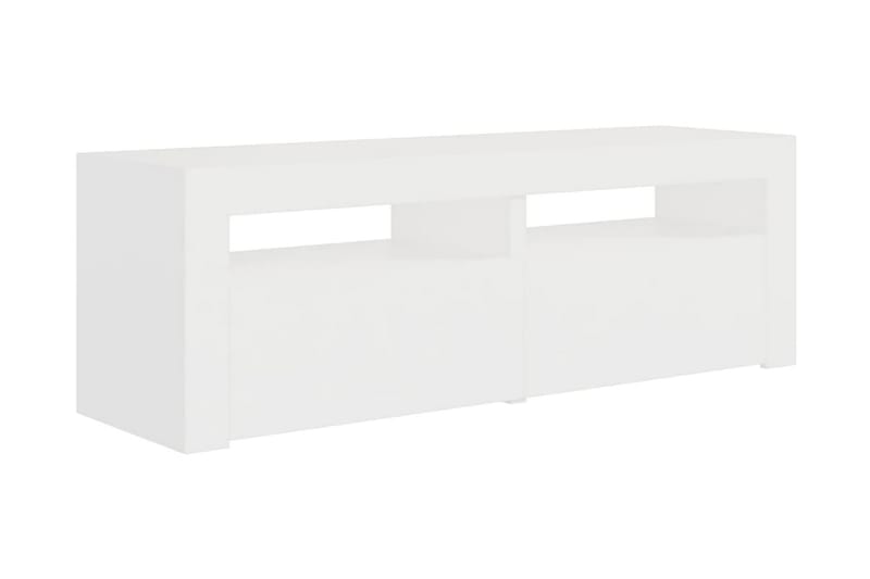 TV-bänk med LED-belysning vit 120x35x40 cm - Vit - Möbler - Vardagsrum - Tv-möbler & mediamöbler - Tv-bänkar