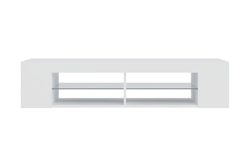 TV-bänk med LED-belysning vit 135x39x30 cm - Vit - Möbler - Vardagsrum - Tv-möbler & mediamöbler - Tv-bänkar