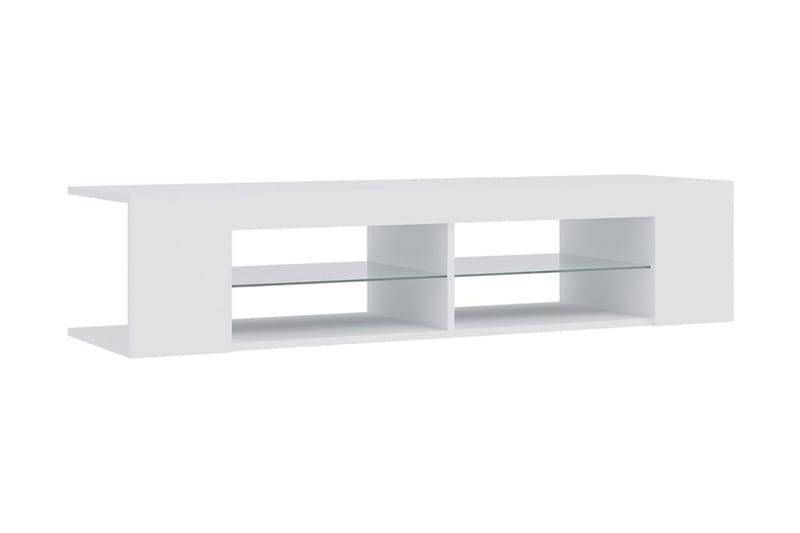 TV-bänk med LED-belysning vit 135x39x30 cm - Vit - Möbler - Vardagsrum - Tv-möbler & mediamöbler - Tv-bänkar