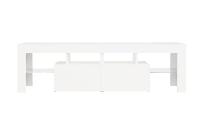 TV-bänk med LED-belysning vit 140x35x40 cm - Vit - Möbler - Vardagsrum - Tv-möbler & mediamöbler - Tv-bänkar