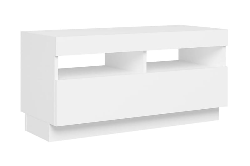 TV-bänk med LED-belysning vit 80x35x40 cm - Vit - Möbler - Vardagsrum - Tv-möbler & mediamöbler - Tv-bänkar