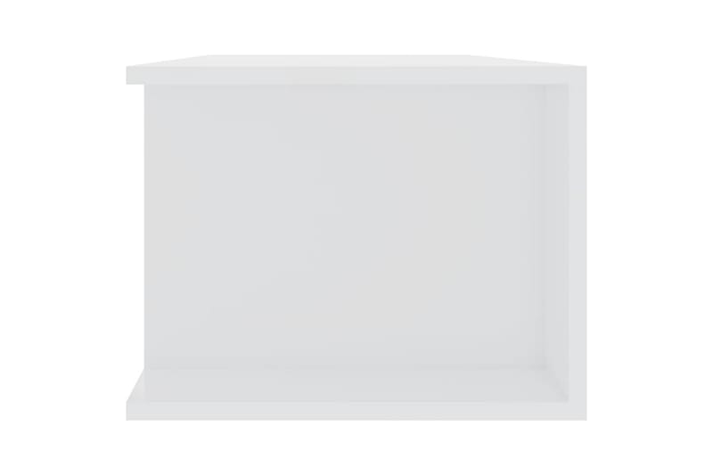 TV-bänk med LED-belysning vit högglans 135x39x30 cm - Vit - Möbler - Vardagsrum - Tv-möbler & mediamöbler - Tv-bänkar
