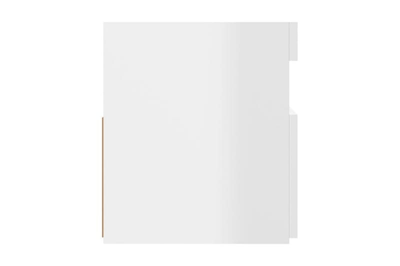 TV-bänk med LED-belysning vit högglans 90x35x40 cm - Vit - Möbler - Vardagsrum - Tv-möbler & mediamöbler - Tv-bänkar