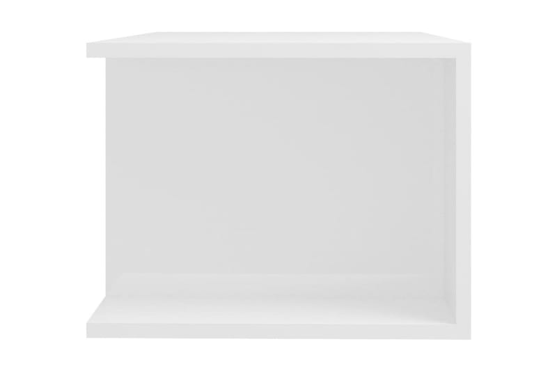 TV-bänk med LED-belysning vit högglans 90x39x30 cm - Vit - Tv-bänkar