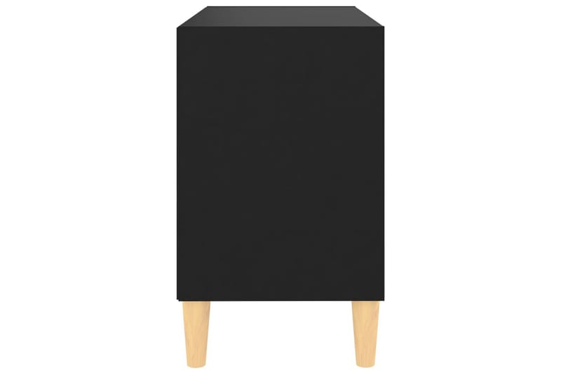 TV-bänk med massiva ben svart 69,5x30x50 cm - Svart - Möbler - Vardagsrum - Tv-möbler & mediamöbler - Tv-bänkar
