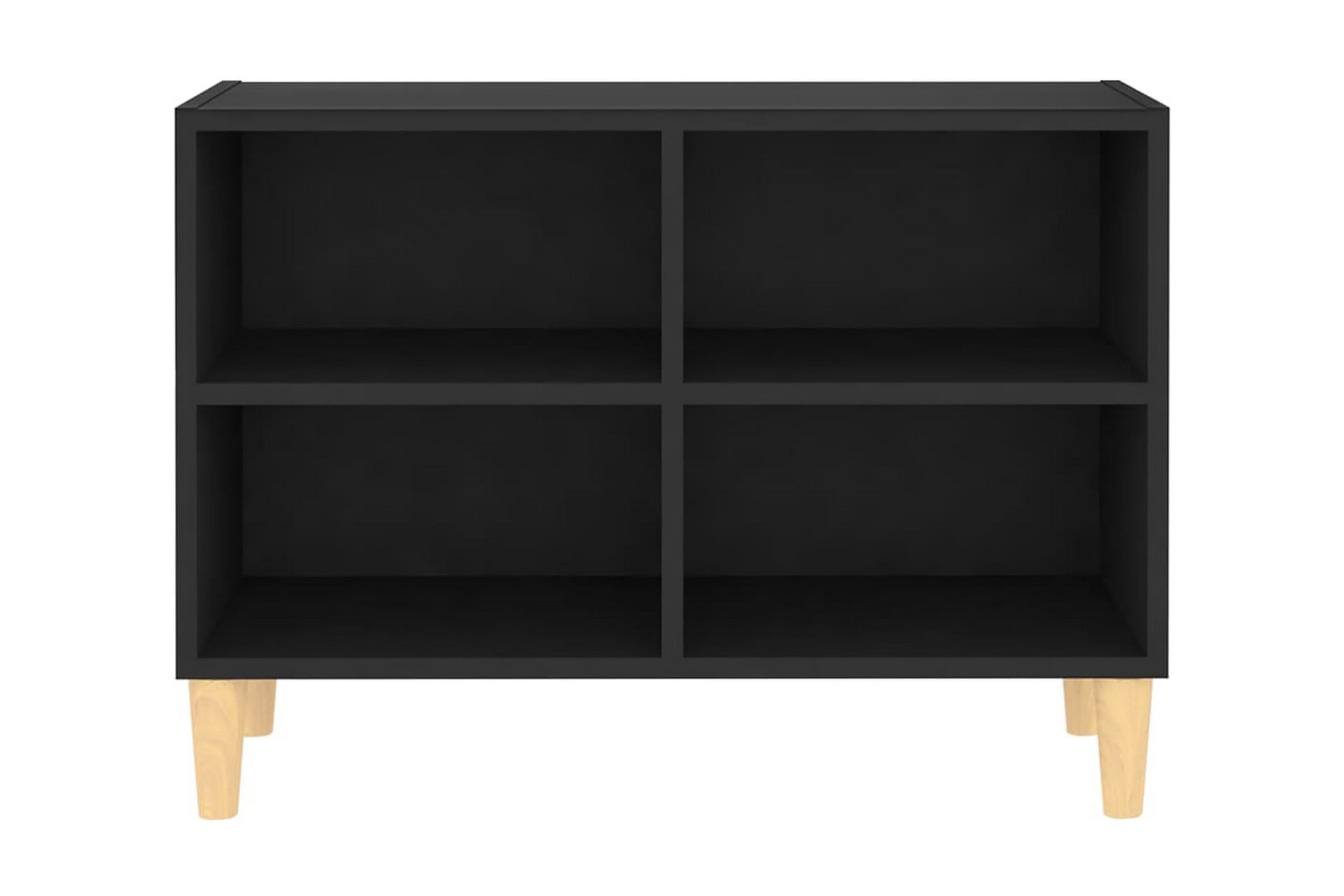 TV-bänk med massiva ben svart 69,5x30x50 cm - Svart - Möbler - Vardagsrum - Tv-möbler & mediamöbler - Tv-bänkar