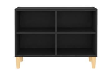 TV-bänk med massiva ben svart 69,5x30x50 cm - Svart - Möbler - Vardagsrum - Tv-möbler & mediamöbler - Tv-bänkar