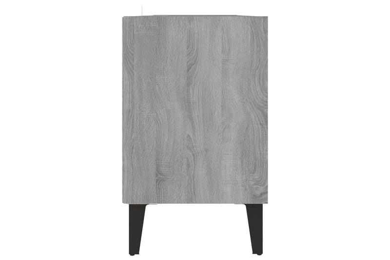 TV-bänk med metallben grå sonoma-ek 103,5x30x50 cm - Grå - Möbler - Vardagsrum - Tv-möbler & mediamöbler - Tv-bänkar