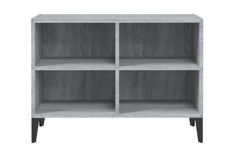 TV-bänk med metallben grå sonoma-ek 69,5x30x50 cm - Grå - Möbler - Vardagsrum - Tv-möbler & mediamöbler - Tv-bänkar