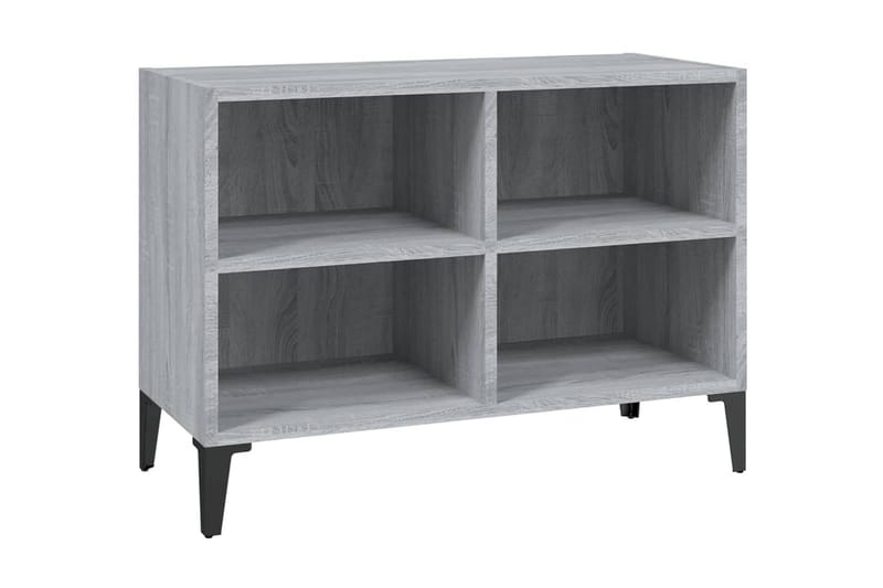 TV-bänk med metallben grå sonoma-ek 69,5x30x50 cm - Grå - Möbler - Vardagsrum - Tv-möbler & mediamöbler - Tv-bänkar