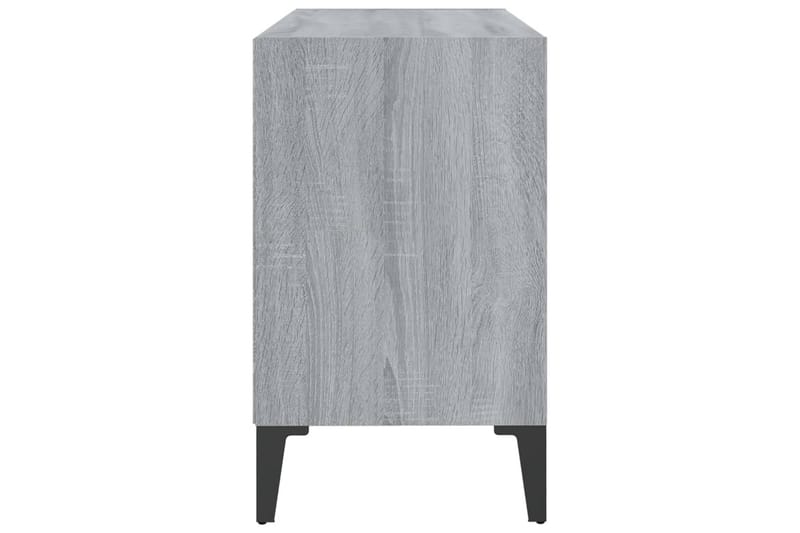 TV-bänk med metallben grå sonoma-ek 69,5x30x50 cm - Grå - Möbler - Vardagsrum - Tv-möbler & mediamöbler - Tv-bänkar