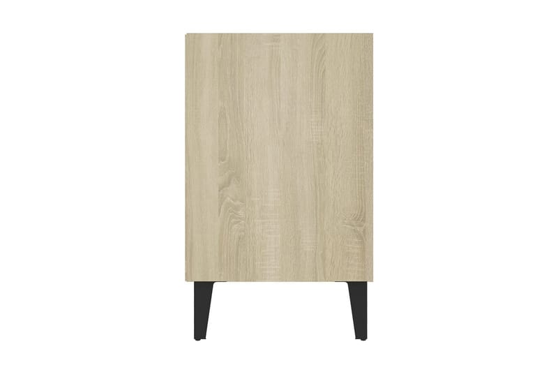 TV-bänk med metallben sonoma-ek 103,5x30x50 cm - Brun - Möbler - Vardagsrum - Tv-möbler & mediamöbler - Tv-bänkar
