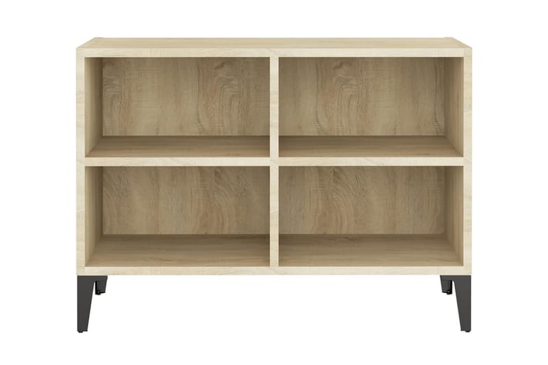 TV-bänk med metallben sonoma-ek 69,5x30x50 cm - Brun - Möbler - Vardagsrum - Tv-möbler & mediamöbler - Tv-bänkar