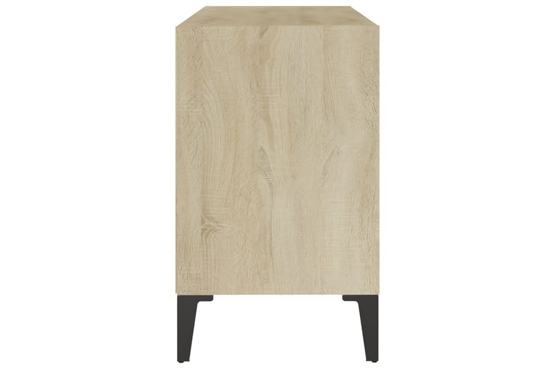 TV-bänk med metallben sonoma-ek 69,5x30x50 cm - Brun - Möbler - Vardagsrum - Tv-möbler & mediamöbler - Tv-bänkar