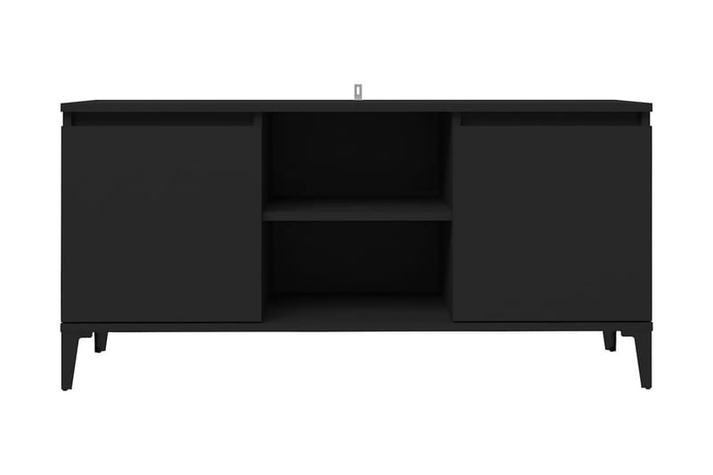 TV-bänk med metallben svart 103,5x35x50 cm - Svart - Möbler - Vardagsrum - Tv-möbler & mediamöbler - Tv-bänkar