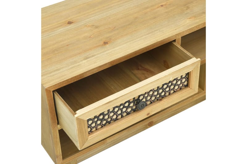 TV-bänk med sniderier brun 120x30x42 cm trä - Brun - Möbler - Vardagsrum - Tv-möbler & mediamöbler - Tv-bänkar
