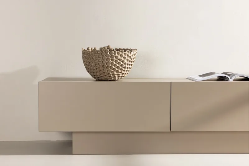 Tv-bänk & mediabänk Venture Home Cuenca Tv-bänk 160x47 cm Beige - Möbler - Vardagsrum - Tv-möbler & mediamöbler - Tv-bänkar