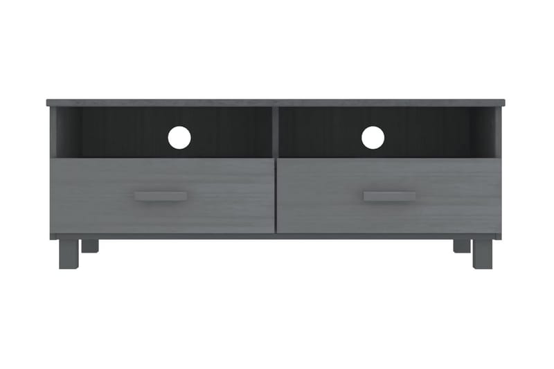 TV-bänk mörkgrå 106x40x40 cm massiv furu - Grå - Möbler - Vardagsrum - Tv-möbler & mediamöbler - Tv-bänkar