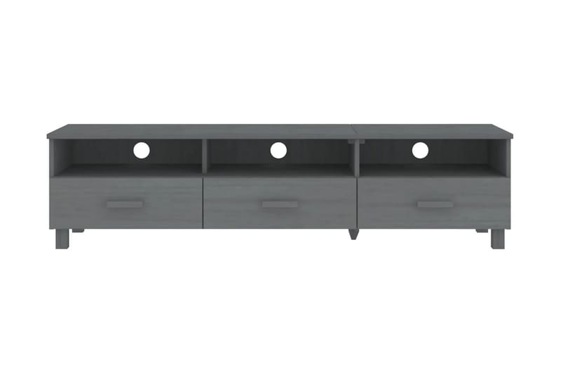 TV-bänk mörkgrå 158x40x40 cm massiv furu - Grå - Möbler - Vardagsrum - Tv-möbler & mediamöbler - Tv-bänkar