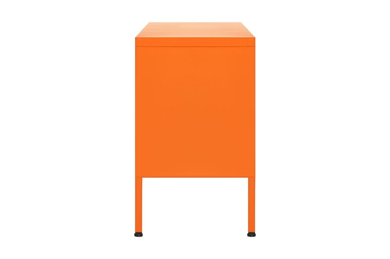 Tv-bänk orange 105x35x50 cm stål - Orange - Tv-bänkar