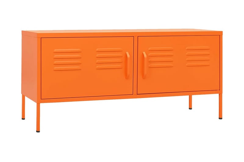 Tv-bänk orange 105x35x50 cm stål - Orange - Tv-bänkar