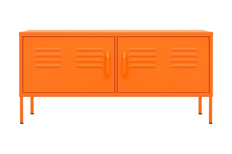 Tv-bänk orange 105x35x50 cm stål - Orange - Möbler - Vardagsrum - Tv-möbler & mediamöbler - Tv-bänkar