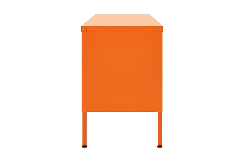 Tv-bänk orange 105x35x50 cm stål - Orange - Tv-bänkar