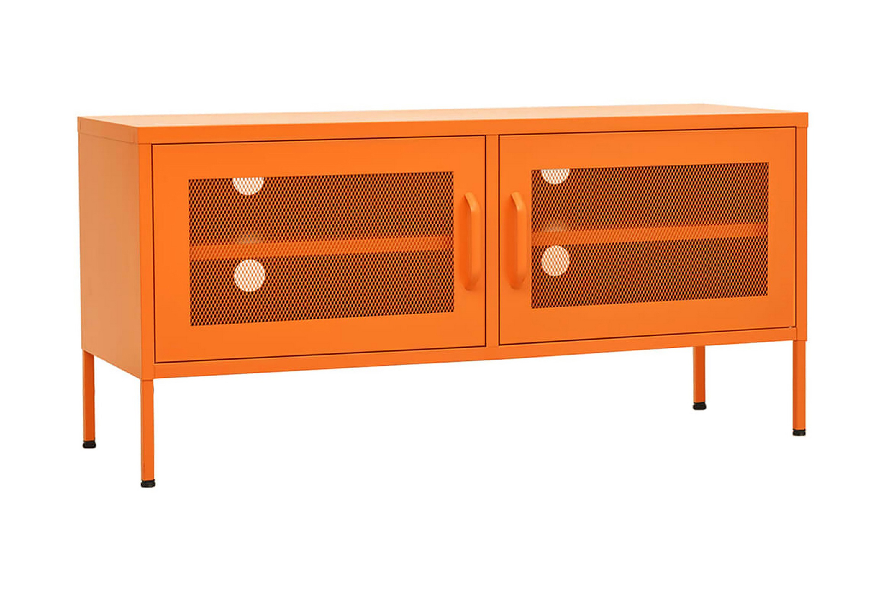 Tv-bänk orange 105x35x50 cm stål – Orange