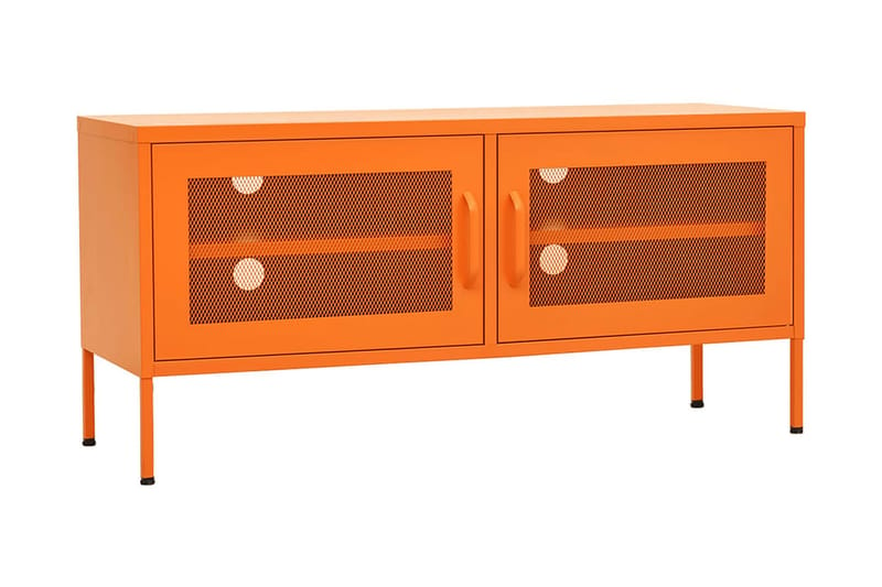 Tv-bänk orange 105x35x50 cm stål - Orange - Tv-bänkar