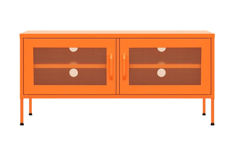Tv-bänk orange 105x35x50 cm stål - Orange - Möbler - Vardagsrum - Tv-möbler & mediamöbler - Tv-bänkar