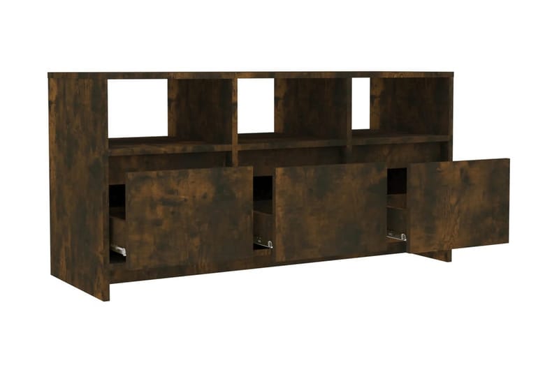 TV-bänk rökfärgad ek 102x37,5x52,5 cm spånskiva - Brun - Möbler - Vardagsrum - Tv-möbler & mediamöbler - Tv-bänkar