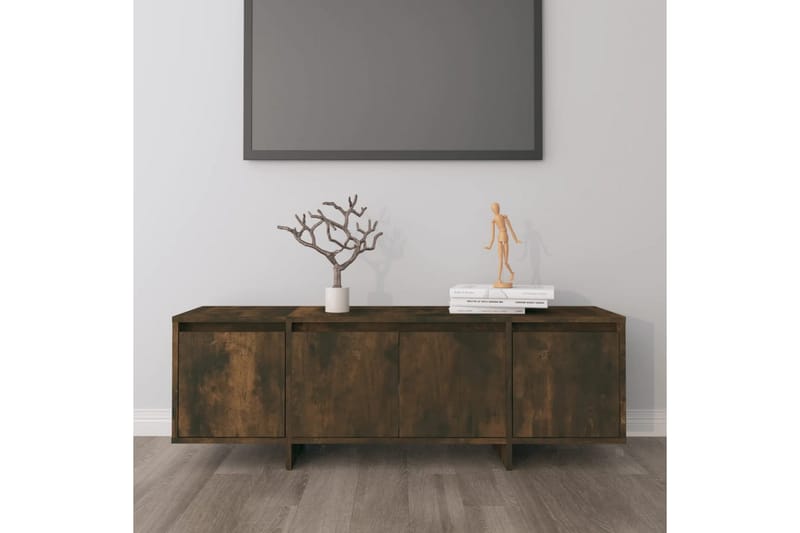 TV-bänk rökfärgad ek 120x30x40,5 cm spånskiva - Brun - Möbler - Vardagsrum - Tv-möbler & mediamöbler - Tv-bänkar