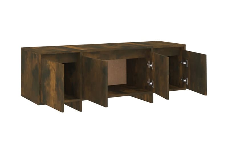 TV-bänk rökfärgad ek 120x30x40,5 cm spånskiva - Brun - Möbler - Vardagsrum - Tv-möbler & mediamöbler - Tv-bänkar