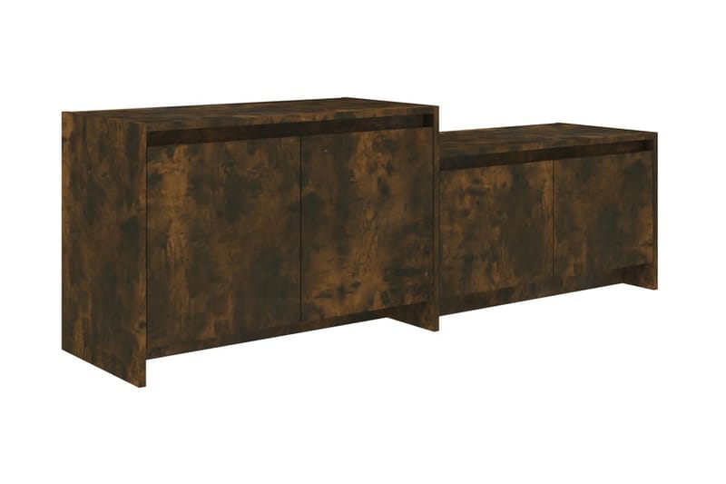 TV-bänk rökfärgad ek 146,5x35x50 cm spånskiva - Brun - Möbler - Vardagsrum - Tv-möbler & mediamöbler - Tv-bänkar