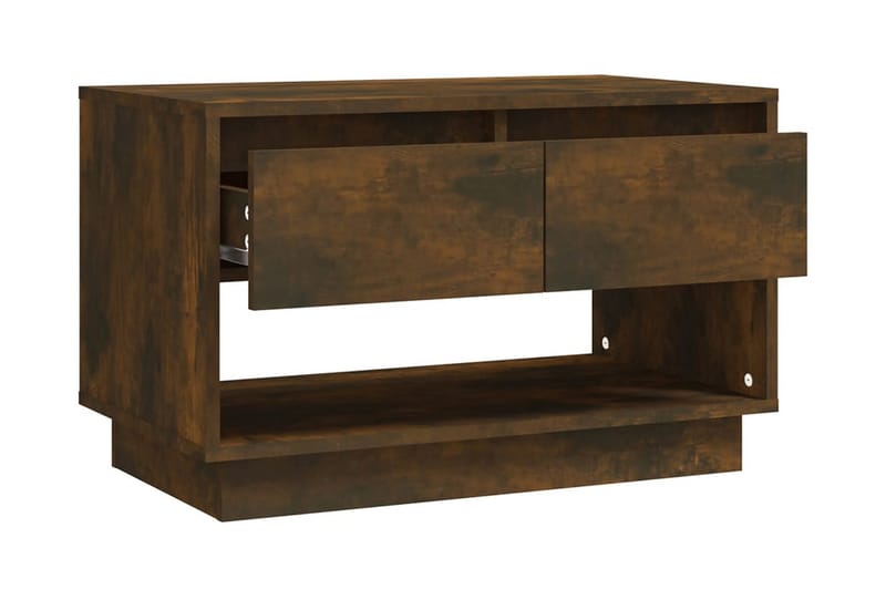 TV-bänk rökfärgad ek 70x41x44 cm spånskiva - Brun - Möbler - Vardagsrum - Tv-möbler & mediamöbler - Tv-bänkar