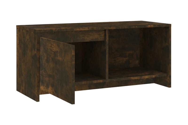 TV-bänk rökfärgad ek 90x35x40 cm spånskiva - Brun - Möbler - Vardagsrum - Tv-möbler & mediamöbler - Tv-bänkar