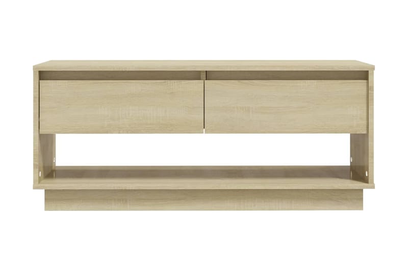 TV-bänk sonoma ek 102x41x44 cm spånskiva - Beige - Möbler - Vardagsrum - Tv-möbler & mediamöbler - Tv-bänkar