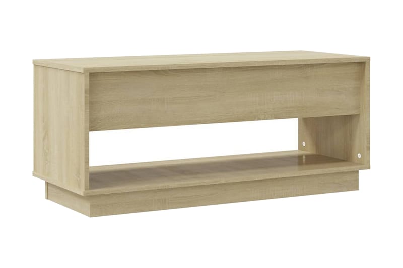 TV-bänk sonoma ek 102x41x44 cm spånskiva - Beige - Möbler - Vardagsrum - Tv-möbler & mediamöbler - Tv-bänkar